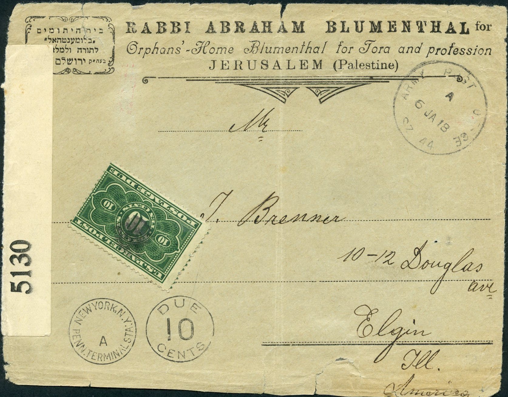 Lot 80 - PALESTINE: THE E.E.F.  -  Tel Aviv Stamps Ltd. Auction #50